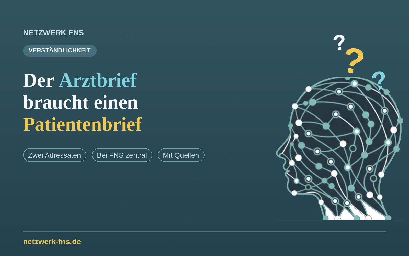 Der Arztbrief braucht einen Patientenbrief: ein Kopf voller Fragezeichen beim Lesen eines Arztbriefs