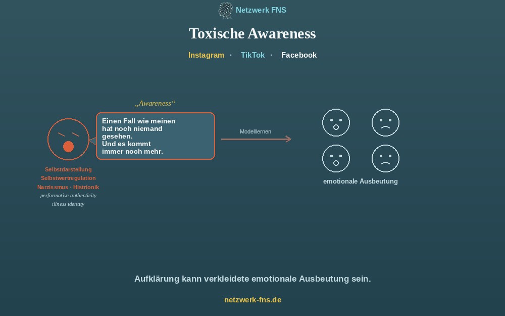 Ein Handybildschirm mit Beitragszeilen, daneben eine Liste dessen, was beim Publikum ankommt