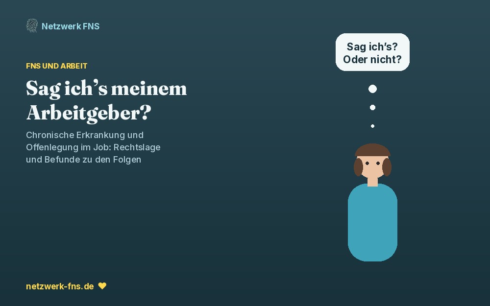 Person mit Gedankenblase: Sag ich&rsquo;s? Oder nicht?
